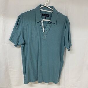 rag & bone Teal Polo Shirt Men’s Medium Short Sleeve Cotton